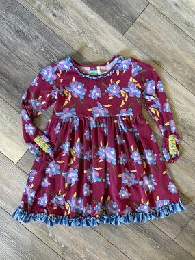 matilda jane burgundy dress Mulberry Mischief Shimmer Dress 7Y